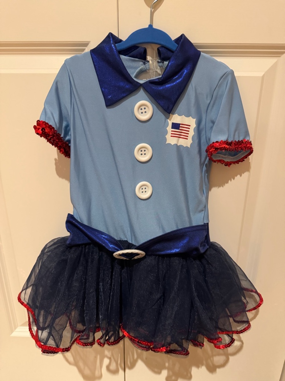 EUC A WISH COME TRUE SIGN SEALED DELIVERED DANCE COSTUME POSTAL WORKER SIZE SC